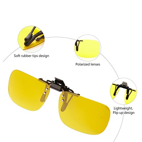 Polarized Sunglasses Clip (yellow)