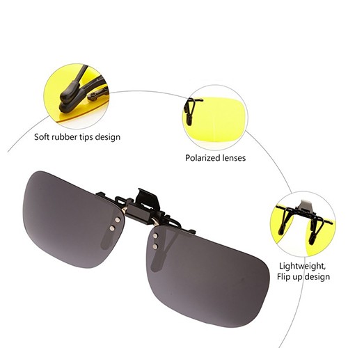 Polarized Sunglasses Clip (jungle green)